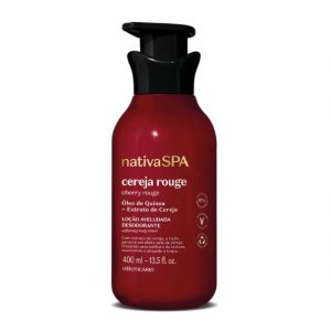 Loção Aveludada Desodorante Corporal Nativa Spa Cereja Rouge 400ml